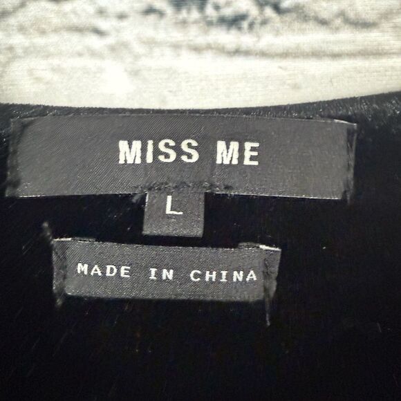 Miss Me Black Velvet Embroidered Cardigan Jacket Boho Gypsy Lagenlook - Picture 3 of 9